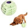 Kaiyzo Pallina Interattiva Per Cani Con Squeaker - Palla Per Cani Indistruttibile - Giocattoli In Silicone Alimentare Morbido Ed Elastico Con Fori Per Croccantini - Verde Chiaro, 55mm