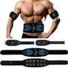 TERVON Elettrostimolatore Muscolare, EMS Elettrostimolatore Addominal con 10 modalità E 30 Intensità, Addominali Stimolatore, Stimolatore Muscolare Visualizzazione del Consumo Calorico