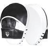 WFX Guanti da Boxe Guanti da Messa a Fuoco Gancio e Jab Sacco da Boxe Allenamento Bersaglio Colpo Curvo Scudo Mano Muay Thai Pad Guanti per Arti Marziali MMA (Nero Opaco) (Rojo)