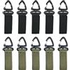 Kaiyzo Gancio Tattico Rotante 360 gradi Monopunto D, Clip Nylon per Zaino e Cintura, Confezione da 10, Portata 10 kg, Escursionismo Alpinismo Campeggio Organizer Chiavi