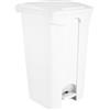 Adatto-M T115950 Pattumiera a pedale in plastica Bianca 90 litri