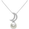 MAYUMI Collana in argento 925 con zirconi e perle