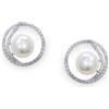 MAYUMI Orecchini in argento con zirconi e perle