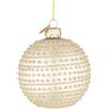 Bizzotto Pallina Champagne Lucido con Brillantini Vetro Bizzotto Dots d8