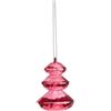 Bizzotto Addobbo Albero Cristallo Rosso Trasparente D4x5,8h Eldrid