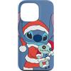 Disney Santa Stitch and Scrump Holiday pervinca blu Custodia per iPhone 13 Pro