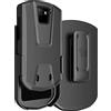 Nakedcellphone Custodia con clip per Unihertz Titan Pocket Phone, Slim Hard Shell Texture Cover e [Rotante/Cricchetto] Cintura Hip Holster Combinazione - Nero