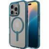 ZAGG Santa Cruz Snap Case Rinforzato in Grafene per iPhone 16 Pro [6,3 pollici], MagSafe Compatibile, Anti-Giallo, Resistente ai Graffi, Design Sottile, Shockproof (Blu Retro)