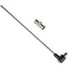 FeinTech Antenna telescopica FM con Adattatore IEC FM DAB DVB-T