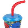 Bicchiere con cannuccia Sonic Tails Knuckles bicchiere per bambini in plastica riutilizzabile semirigida BPA free capacità 430 ml