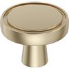 Amerock BP36857BBZ | Destine - Pomello per armadietto da cucina con champagne dorato, diametro 35 mm