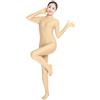 Lucky Baby Store SHINNINGSTARBABY, tuta intera con mani e piedi coperti, in spandex, aderente, per ragazze e donne, Nude, XXL