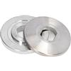 Nimomo Piastra di pressione della sega elettrica 2Pcs Piastra di pressione della macchina di taglio Blocco del cuscinetto in carburo cementato per sega circolare da 10 pollici in alluminio