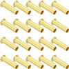 PATIKIL Inserto Compressione Ottone, 40pz 6mm OD x 4mm ID Supporto per Tubo, Kit Assortimento Raccordi Compressione Tubi Aria Acqua Olio