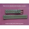20Mm SOLIDO BRACCIALE IN PELLE VERA VERDE RACING RALLY CUCITURA BIANCA