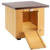 Ferplast BAITA 40 Casetta Cani Legno Pino Nordico FSC, Rivestimento Anti-UV Impermeabile, Tetto Spiovente Rimovibile, Porta-Scaletta, Griglia Aerazione, Fondo Sollevato, 38,5 x 41,5 x h 43,5 cm