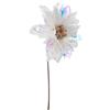 Bizzotto Stella Natale Artificiale Pick Bianca Iridescente Jayde 26x12x7h