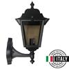 Moretti Luce S.n.c. Applique da Parete Lanterna Media up Nera da Esterno 1xe27 Nizza Moretti