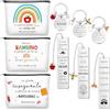 Geiserailie 3 Set Regali Maestre Fine Anno Include 3 Portachiavi Insegnanti con Frasi 3 Borse Cosmetica 3 Segnalibri Maestra Idee Regalini per Insegnante Asilo Professoressa Compleanno Laurea