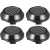 A ABSOPRO 4 Pezzi Coprimozzi Universali per Auto 59Mm 64Mm Nero | 59mm Da Clip A Clip, 64mm Diametro Esterno, 50mm Diametro Interno, 57mm Diametro Base, 25mm Altezza, Per Camion E Veicoli