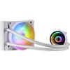 Mars Gaming ML-ONE120, Raffreddamento a Liquido CPU, TDP 200W, Infinity Mirror, Ventola FRGB Silenziosa, Universale Multisocket, Bianco