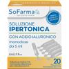 sofarmapiu' Soluzione ipertonica 3% acido ialuronico 20 flaconi 5 ml sofarmapiu'
