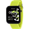 Tikkers Kids Series 13 smartwatch con fitness tracker, sveglia, fotocamera, connettore GPS, cardiofrequenzimetro, contapassi, touch screen, cinturino in silicone verde lime