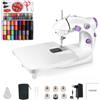 Letcart 202A Macchina Da Cucire Elettronica Mini Macchina Da Cucire Portatile con 99 Accessori Da Cucito E Tavolo Di Estensione Per Vestiti, Tende, Artigianato (Viola)