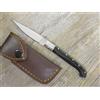 pattada COLTELLO 17,5 CM lama 8 cm SARDEGNA SARDO Pattada MANICO CORNO DI MUFLONE fodero