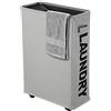 IHOMAGIC Portabiancheria, IHOMAGIC Cesto Biancheria con Ruote, Cesta del Bucato - Sottile Secchi per la Biancheria Pieghevole per Vestiti sporchi pratico per Casa Lavanderia Dormitorio, 40L, Grigio Chiaro