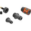Gardena Set di valvole di drenaggio: Set di valvole per Il drenaggio Manuale, 3 attacchi per Raccordo per Tubi OGS, nipplo OGS e nipplo Profi System (2770-20).