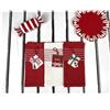 Preziosa Home Set 3 Pz Strofinacci Natale Sommaruga Ass. Nidone Ricamati 50 x 70 Cm Bianco Rosso 1 Pz