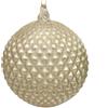 Preziosa Luxury Home Sfera Natale in Vetro con Decori Geometrici D 10 Cm Naturale