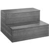 VEVOR Scala per Vasca Idromassaggio, a 2 Gradini, Scala per Piscina Gonfiabile Fuori Terra in HIPS, Larga 635 mm, Carico 272,2 kg, per Veranda, Patio, Terrazza, Camper, Grigio Grafite
