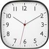 TFA Dostmann Orologio da parete moderno grande al quarzo senza ticchettio, 60.3076, analogico, 28 cm, movimento sweep, per soggiorno, ufficio o cucina, per la casa, di facile lettura, nero