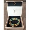 Gioielli di moda Bracciale fatto a mano gioielli alla moda simulato quarzo avventurina + legno...
