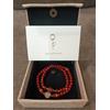 Gioielli di moda Bracciale fatto a mano gioielli alla moda simulato cinabarite + quarzo rosa