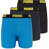 Puma Men's 3 Pack Boxer Brief, Bright Blue, Large