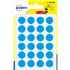 AVERY Blister 168 etichetta adesiva tonda PSA blu Ø15mm Avery
