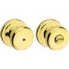 Kwikset 97300-697 Polished Brass Juno Bed and Bath Privacy Knob