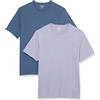 Amazon Essentials T-shirt da uomo regular fit a maniche corte girocollo, confezione da 2, blu navy/bianco con stampa barca, M