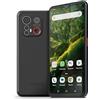Emporia ME6 Smartphone 5G con pulsante SOS, Fotocamera 50MP, Selfie 8MP Display 6.58 Memoria 128GB + 6GB RAM, Android 13, Easy Mode, Sensore impronta digitale, Nero (Italia)