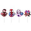 dekora - Candeline Compleanno Spidey 3 x 4 cm per Decorare Torte | Cera di paraffina senza profumo decorazione adatta al contatto alimentare