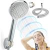 OkayBath Soffione doccia con tubo da 1,75 m ad alta pressione per aumentare la potenza, set OkayBath Premium, 5 modalità di spruzzo per soddisfare tutte le esigenze dei membri della famiglia