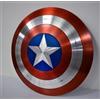 REXRYZ Captain Shield America - Scudo rotondo in metallo, acciaio dolce con impugnatura in pelle, decorazione da parete per giochi di ruolo cosplay, regalo di Natale e Ringraziamento
