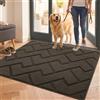 Biscpro Zerbino per Interni,Lavabile,80x100cm,Antiscivolo,Assorbente,per Ingresso,Patio,Giardino,Lavanderia,Animali Domestici-Latte