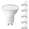 Lepro Lampadina LED GU10 (Classe A), Bianco Freddo 6500K, Lampadina GU10 da 590lm, 3.3W Equivalente a 50W, Fascio Ampio 100°, Lampadine a Risparmio Energetico non Dimmerabili, Confezione da 5