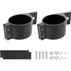 Chelhead Supporto per faro da lavoro a LED, 2.5 pollici Universale Staffa di fissaggio per faro Gancio di fissaggio per tubo per fuoristrada Auto Camion Automobile