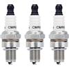 TASSFROO Confezione da 3 candele CMR6H, accessori per decespugliatori da giardino, ricambi, candele di ricambio compatibili con Stihl FS90, FS100, FS110, FS90R, FS100R e FS110R