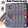 Arvin 1-4 pezzi protezione schermo privacy in ceramica opaca per iPhone 14 PRO MAX 7 8 16 Plus pellicola anti-spia per iPhone 11 12 13 15 Pro XS Max